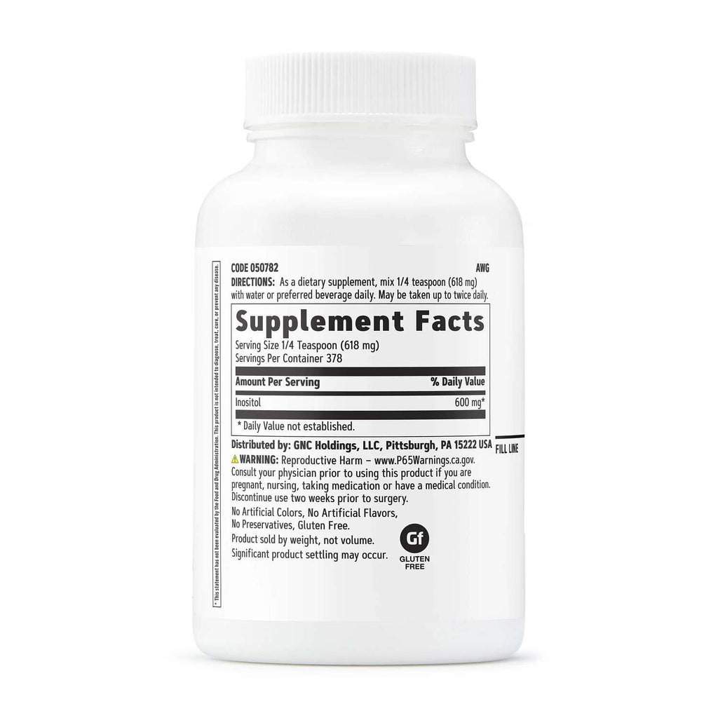 GNC Inositol Powder 600 mg – 8 oz (378 Servings)