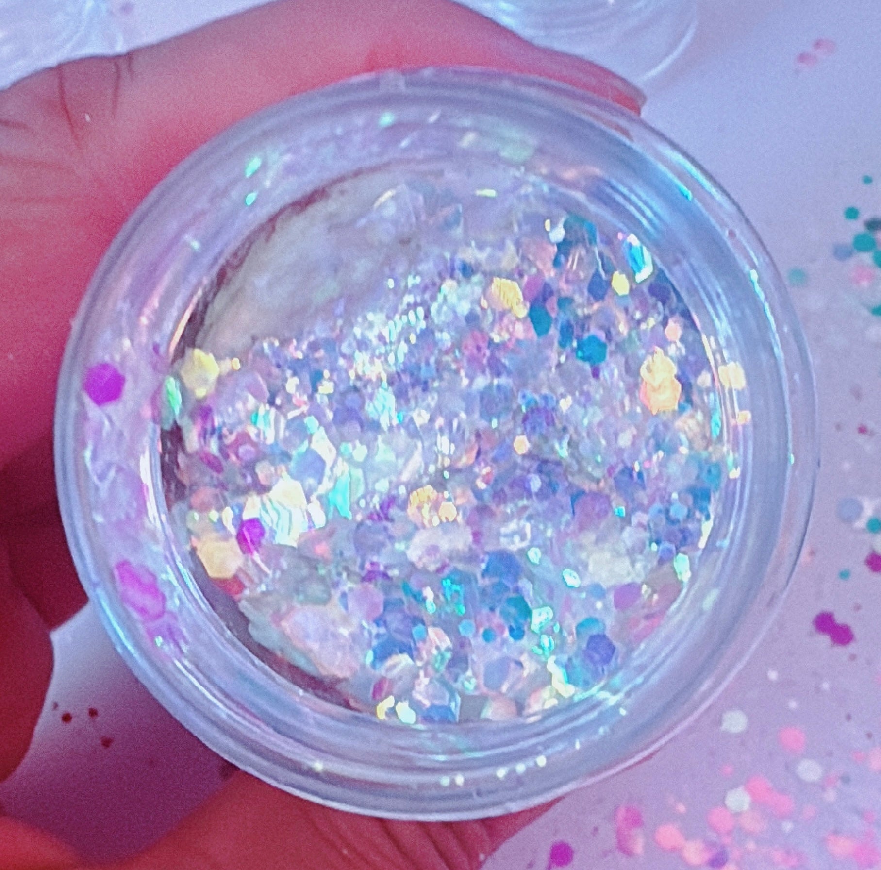 UNICORN RAVE (Ice Blue) Chunky Iridescent Glamdoll Glitter