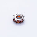 10mm Personalized Baguette Birthstone CZ Rondelle Spacer Set | Beads-00077 ~ Beads-00088
