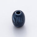 10pcs 18mm Dark Blue, Green, Brown, Light Blue, White Marble Resin Oval Bead Set | Beads-00029 - Beads-00033
