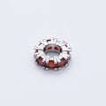 11mm Birthstone Micro Paved CZ Personalized Rondelle Spacer Set | Beads-00052 ~ Beads-00063
