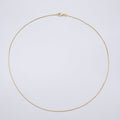 14K Gold Filled 0.8mm Minimalist Box Chain 19.5 Inch Necklace | WA-04274
