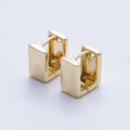 14K Gold Filled 10mm Minimalist Rectangle Cartilage Huggie | EARRINGS-00250