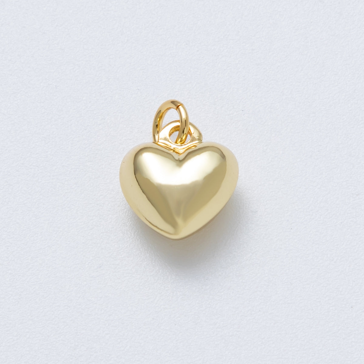 14K Gold Filled 12mm Minimalist Heart 3D Multidimensional Charm | Charms-00035