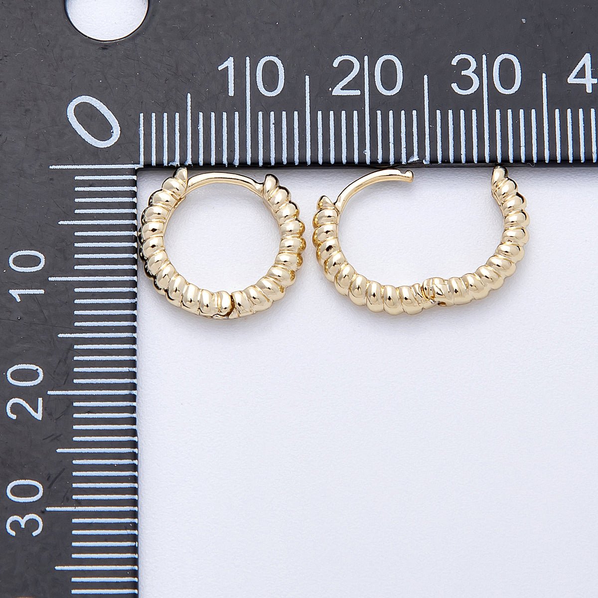 14K Gold Filled 13mm Croissant Cartilage Huggie Earrings | Earrings-00177