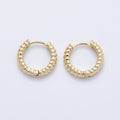 14K Gold Filled 13mm Croissant Cartilage Huggie Earrings | Earrings-00177