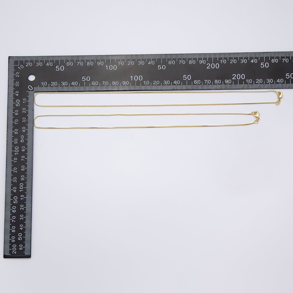 14K Gold Filled 1mm Minimalist Box Chain 18 Inch, 20 Inch Necklace | WA-04275 - WA-04276