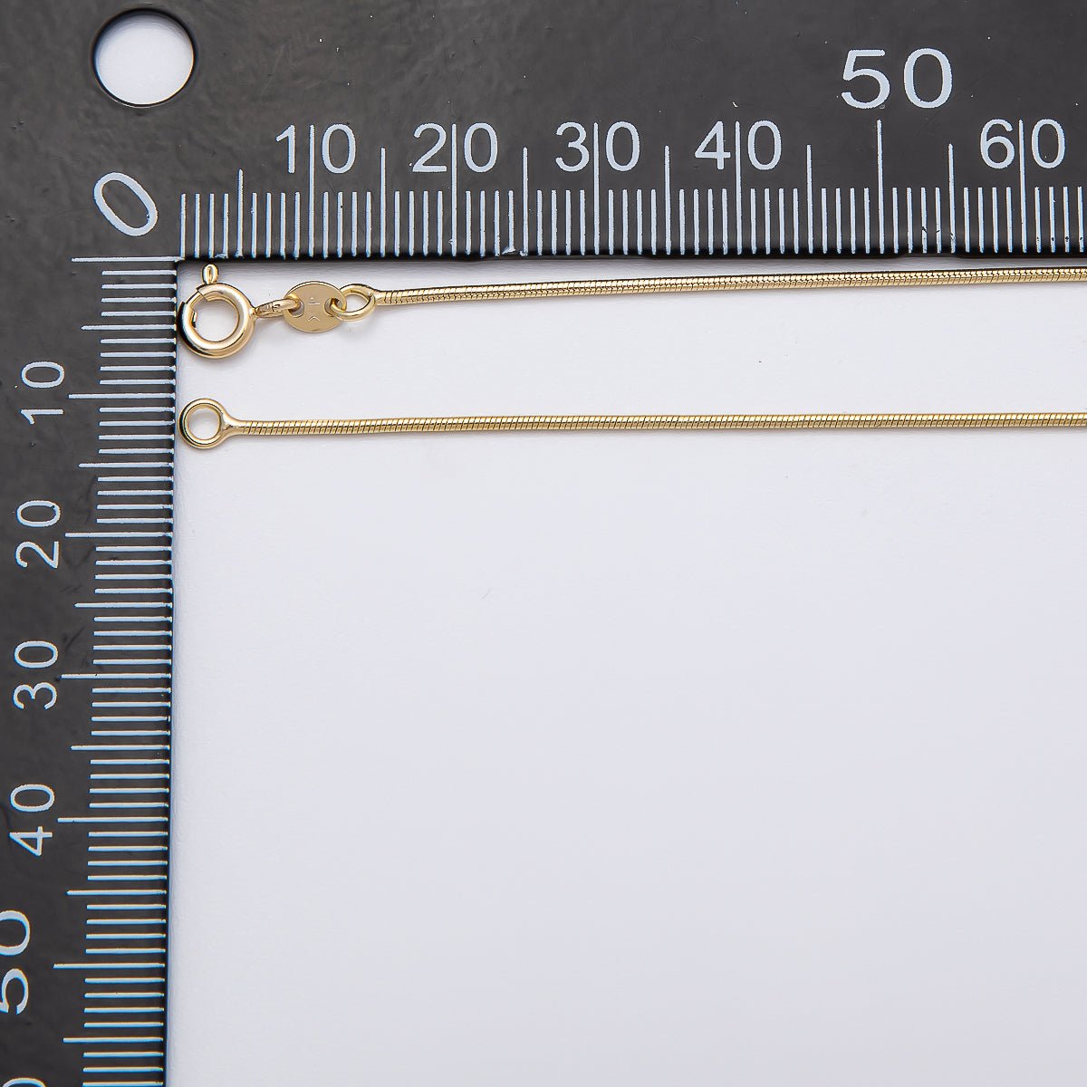 14K Gold Filled 1mm Minimalist Snake Chain 18 Inch, 20 Inch Necklace | WA-04282 WA-04283