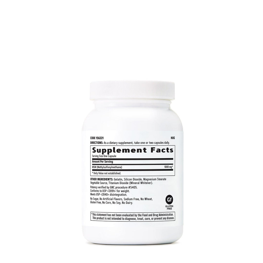 GNC MSM 1000mg, Joint Support, 90 Capsules