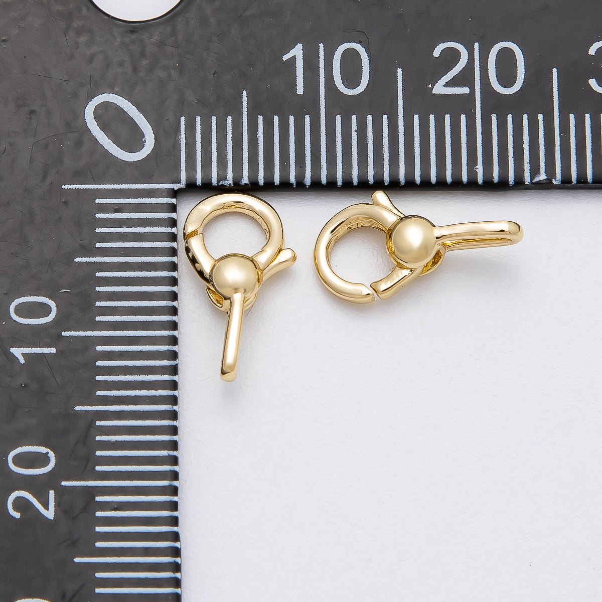 16K Gold Filled 13.5mm Round Lobster Claw Clasps Findings in Gold & Silver | Findings-00150 Findings-00151