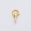 16K Gold Filled 13.5mm Round Lobster Claw Clasps Findings in Gold & Silver | Findings-00150 Findings-00151