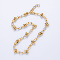 16K Gold Filled 13mm Knot Geometric Paperclip Chain 17.5 Inch Necklace in Gold & Silver | WA-01952 WA-01953
