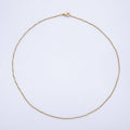 16K Gold Filled 1.4mm Minimalist Singapore Chain 18 Inch Necklace | WA-04468