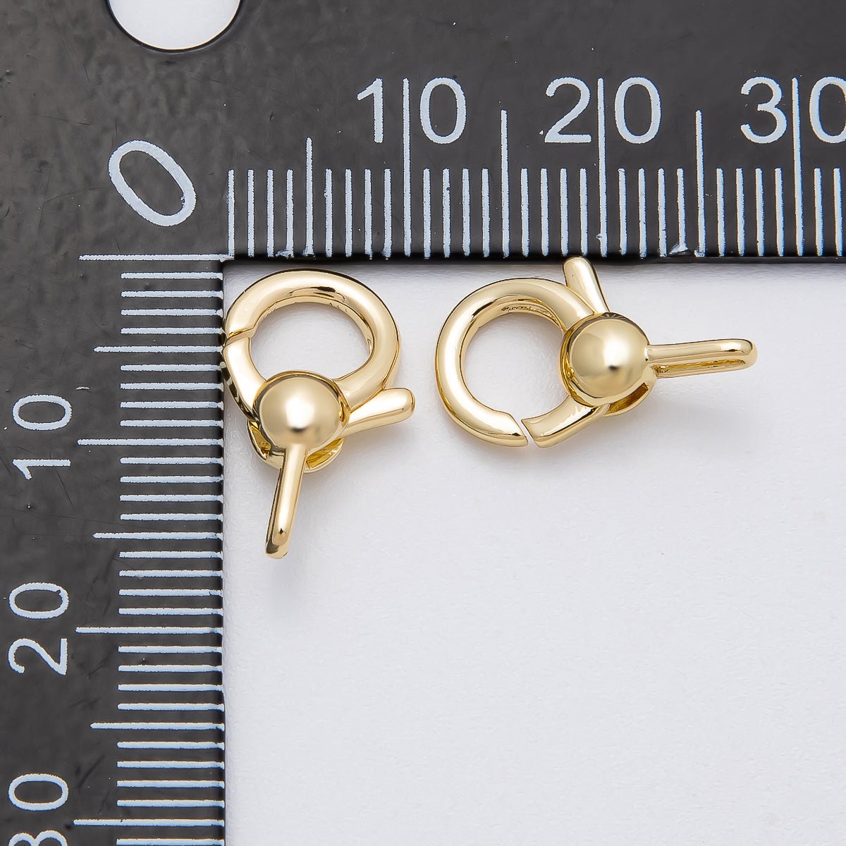 16K Gold Filled 16.5mm Round Lobster Claw Clasps Findings in Gold & Silver | Findings-00148 Findings-00149