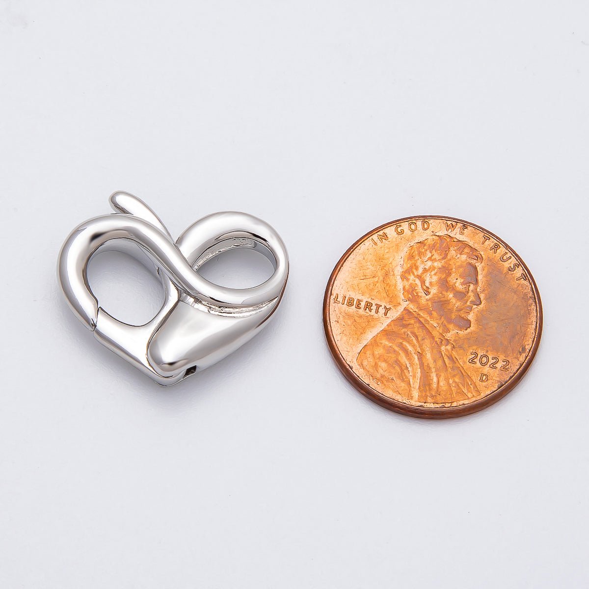 16K Gold Filled 18mm Heart Claw Clasps Findings in Gold & Silver | Findings-00146 Findings-00147