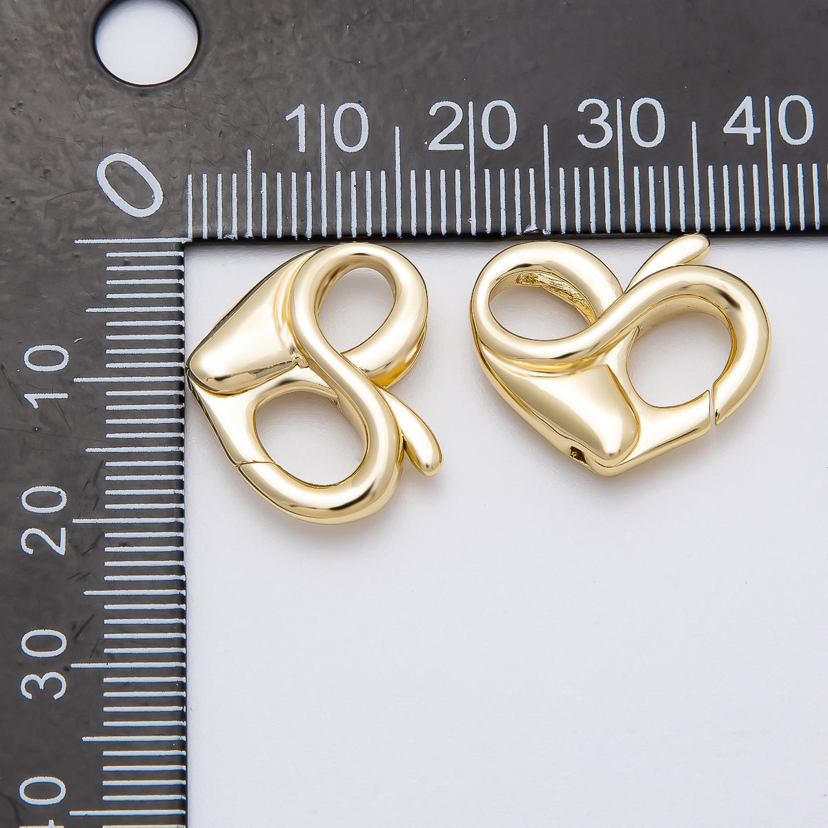 16K Gold Filled 18mm Heart Claw Clasps Findings in Gold & Silver | Findings-00146 Findings-00147