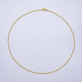 16K Gold Filled 1mm Minimalist Box Chain 16 Inch, 18 Inch, 20 Inch Necklace | WA-04345 ~ WA-04347