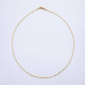 16K Gold Filled 1mm Twist Snake Chain 16 Inch Necklace in Gold & Silver | WA-04474 WA-04475