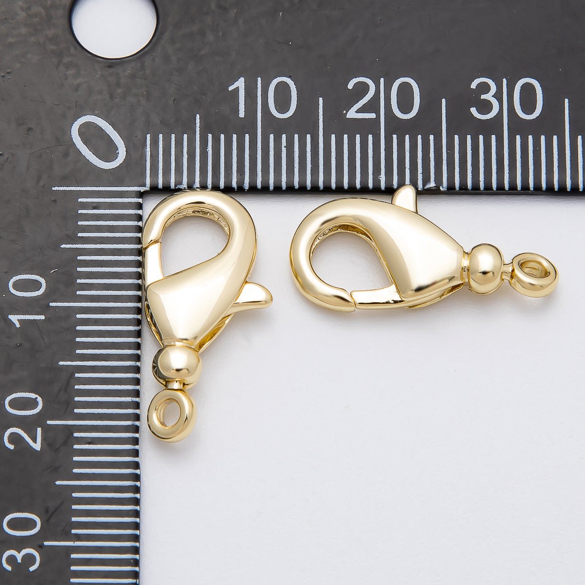 16K Gold Filled 21mm Minimalist Lobster Claw Clasps Findings in Gold & Silver | Findings-00142 ~ Findings-00143