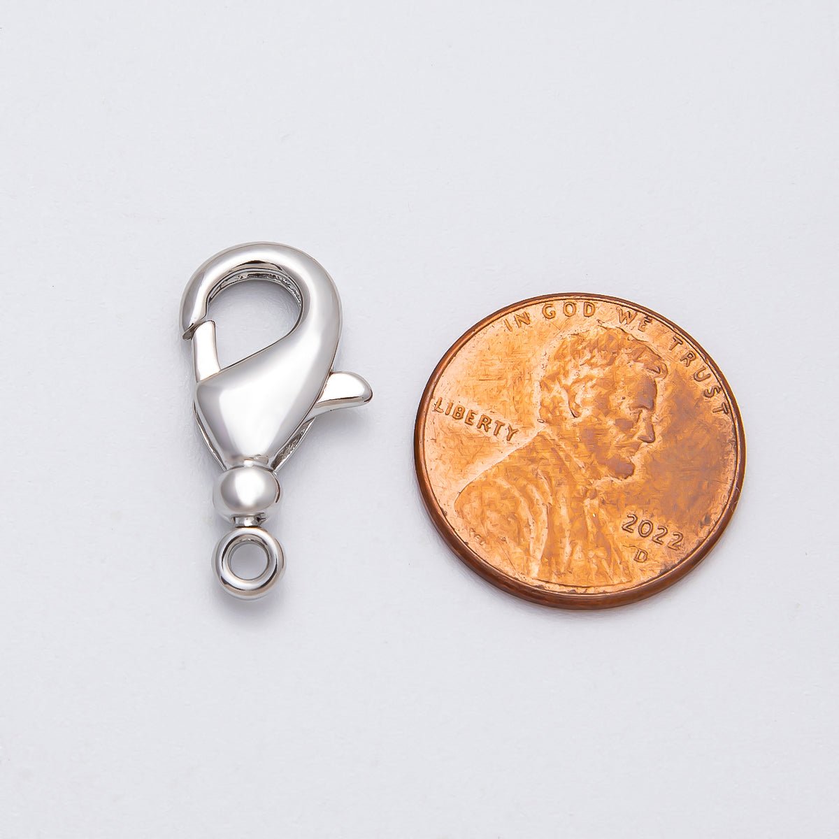 16K Gold Filled 21mm Minimalist Lobster Claw Clasps Findings in Gold & Silver | Findings-00142 ~ Findings-00143