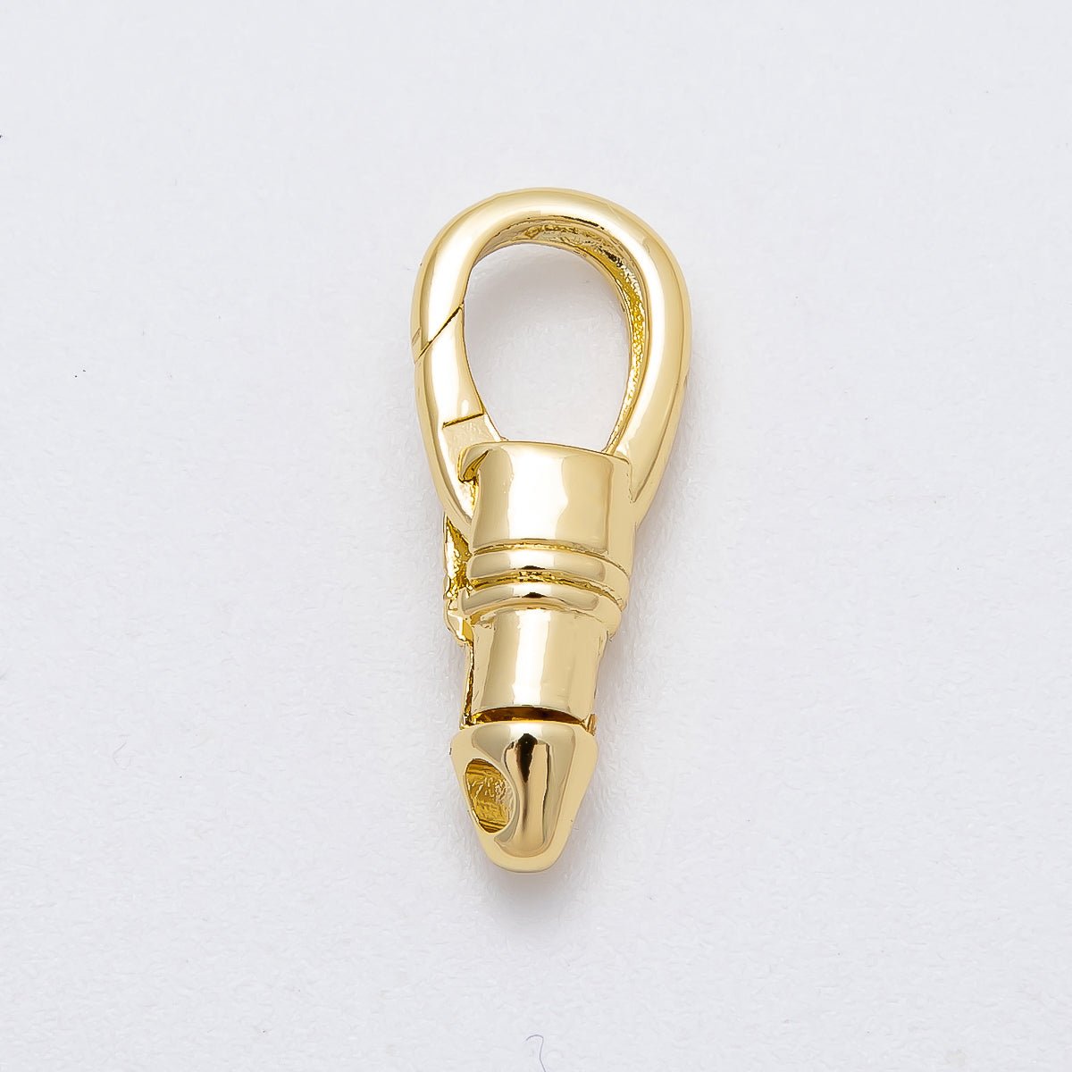 16K Gold Filled 22mm Oval Push Gate Swivel Clasps Closure in Gold & Silver | Findings-00144 Findings-00145