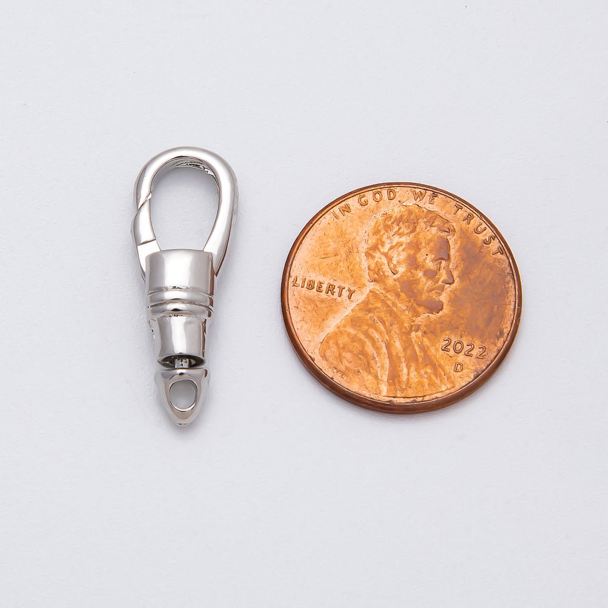 16K Gold Filled 22mm Oval Push Gate Swivel Clasps Closure in Gold & Silver | Findings-00144 Findings-00145