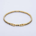 16K Gold Filled 3mm Blue, Pink Gradient Round CZ Tennis Chain 8 Inch Adjustable Bracelet | WA-04042 WA-04043
