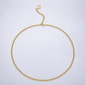 16K Gold Filled 3mm Double Row Round Ball Chain 17 Inch Necklace w. Extender | WA-04337