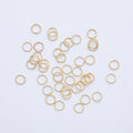 16K Gold Filled 4mm x 0.4mm Minimalist Jump Ring Finding Set by 10 Pieces | Findings-00061
