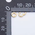 16K Gold Filled 6mm, 8mm Minimalist Pull Round Gate Closure Finding | Findings-00043 Findings-00048