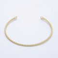 16K Gold Filled Multifaceted Geometric Half Cuff Bracelet Finding for Bangle Supply | WA-04456