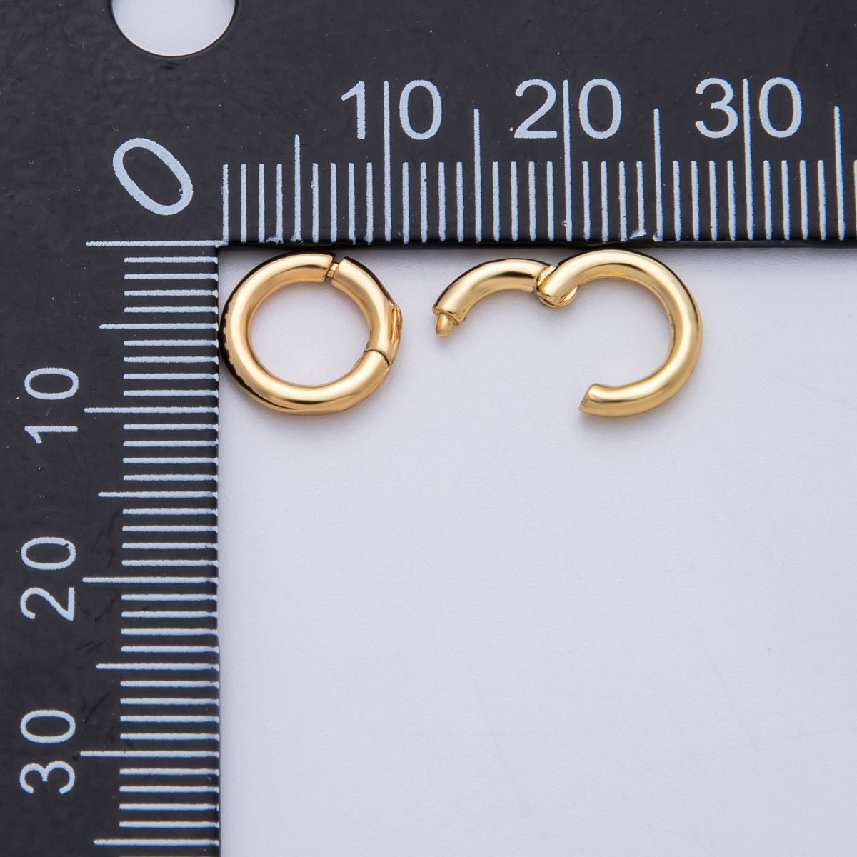 18K Gold Filled 10mmm Minimalist Pull Gate Charm Holder Finding | Findings-00018