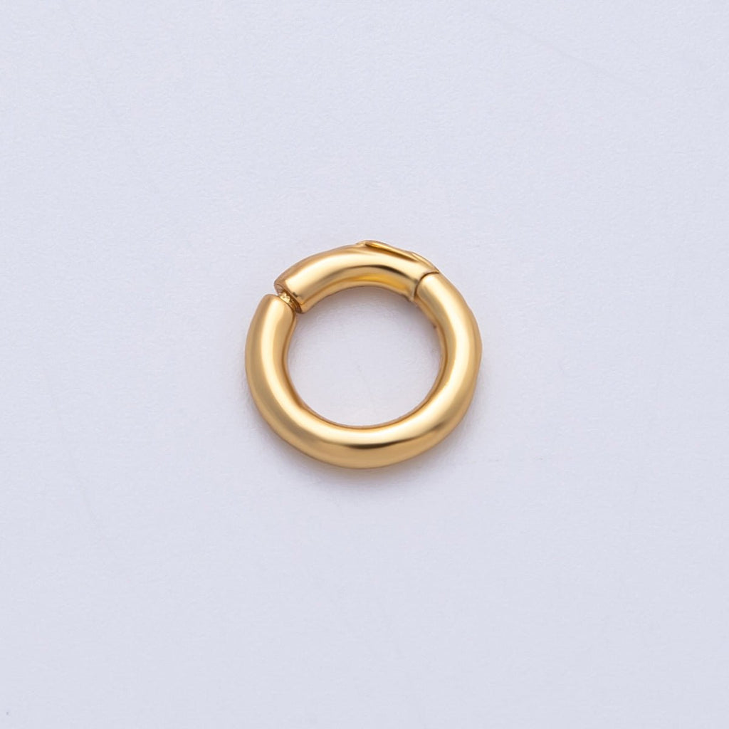 18K Gold Filled 10mmm Minimalist Pull Gate Charm Holder Finding | Findings-00018