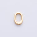 18K Gold Filled 11.5mm Push Gate Oblong Minimalist Finding | Z1674