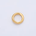 18K Gold Filled 11mm Minimalist Molten Round Dainty Bead | B405