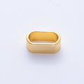18K Gold Filled 12.5mm Minimalist Wide Slide Bead Finding | Z1672