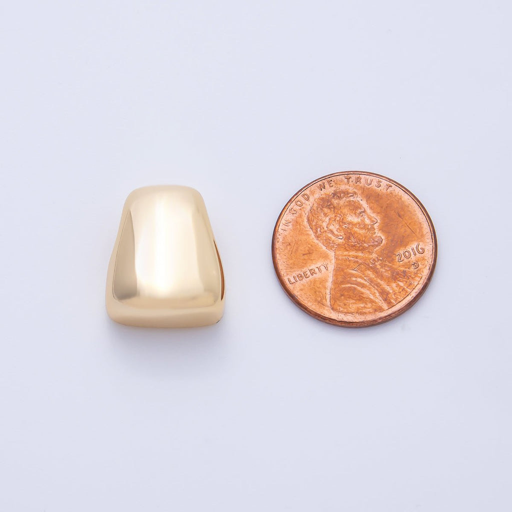 18K Gold Filled 17mm Irregular Geometric Spacer Bead | BEADS-00276