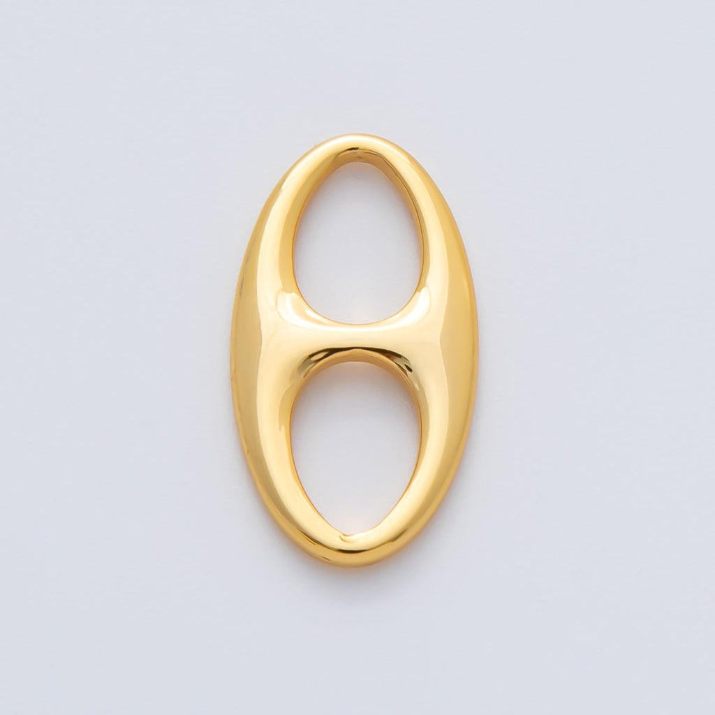 18K Gold Filled 19mm x 10mm Oval Mariner Anchor Link Finding | Z1603