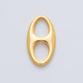 18K Gold Filled 19mm x 10mm Oval Mariner Anchor Link Finding | Z1603