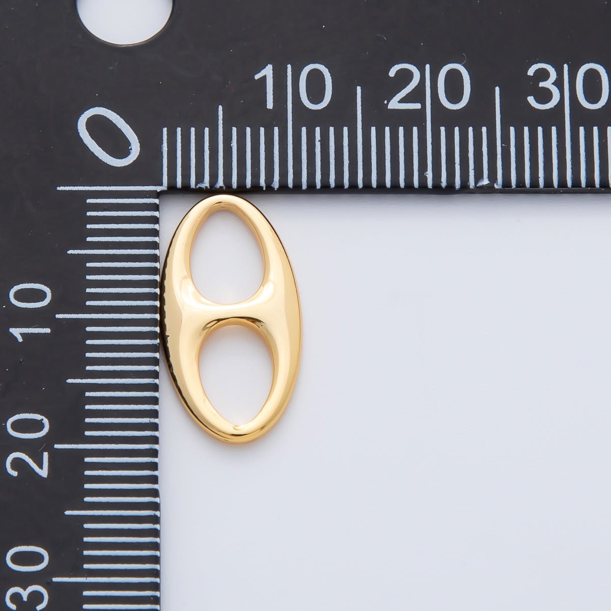 18K Gold Filled 19mm x 10mm Oval Mariner Anchor Link Finding | Z1603