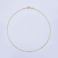 18K Gold Filled 1mm Minimalist Snake Chain 15.16 Inch Choker Necklace | WA-3992