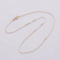 18K Gold Filled 1mm Snake Cocoon Chain 20 Inch Necklace | WA-04038