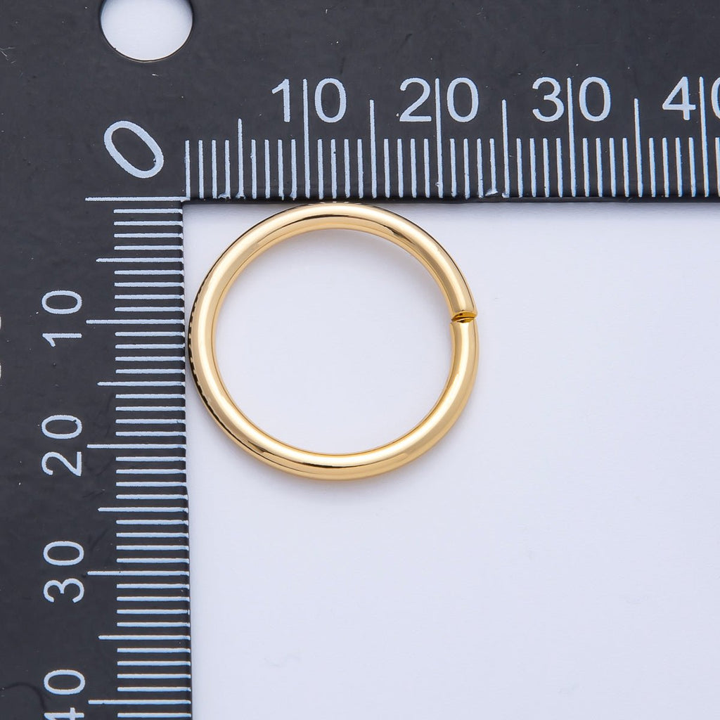 18K Gold Filled 22mm, 23mm, 24mm Open Round Jump Ring Finding | Z1606 - Z1608