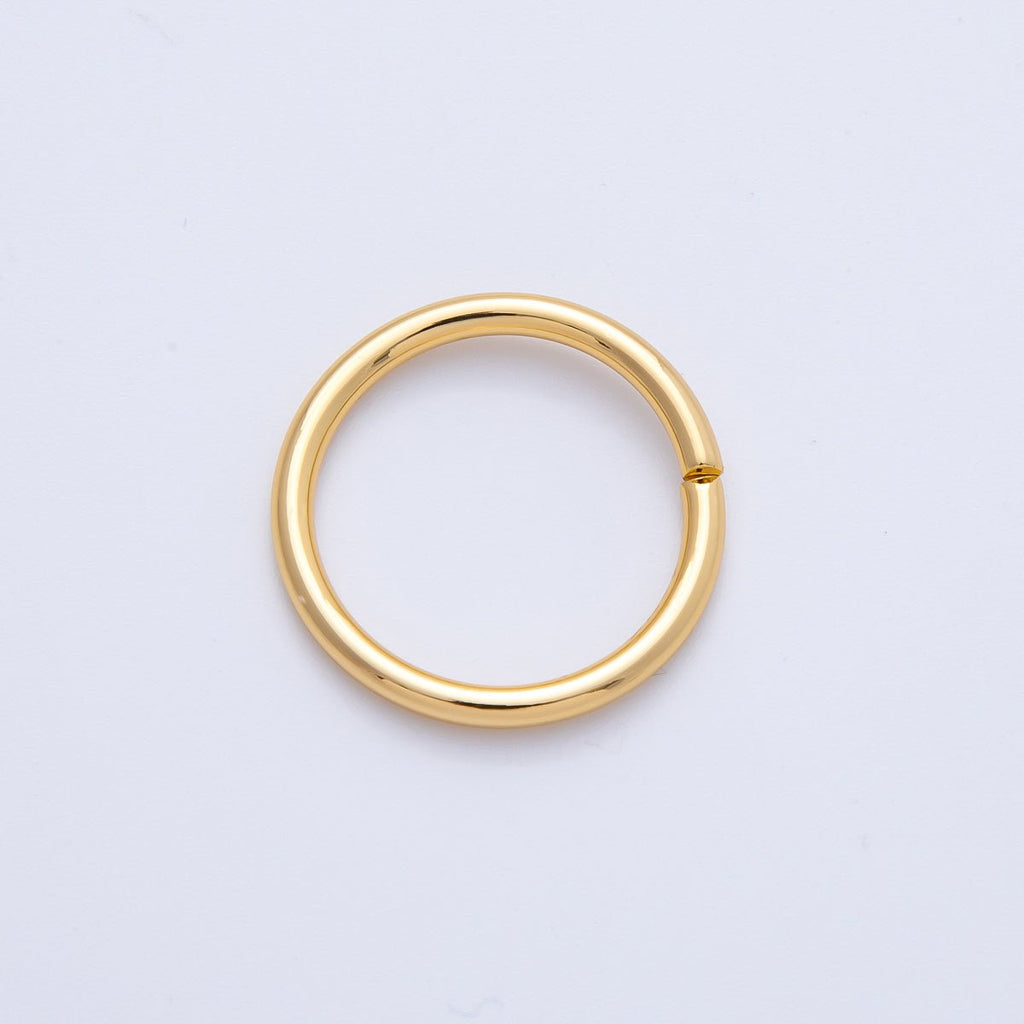 18K Gold Filled 22mm, 23mm, 24mm Open Round Jump Ring Finding | Z1606 - Z1608