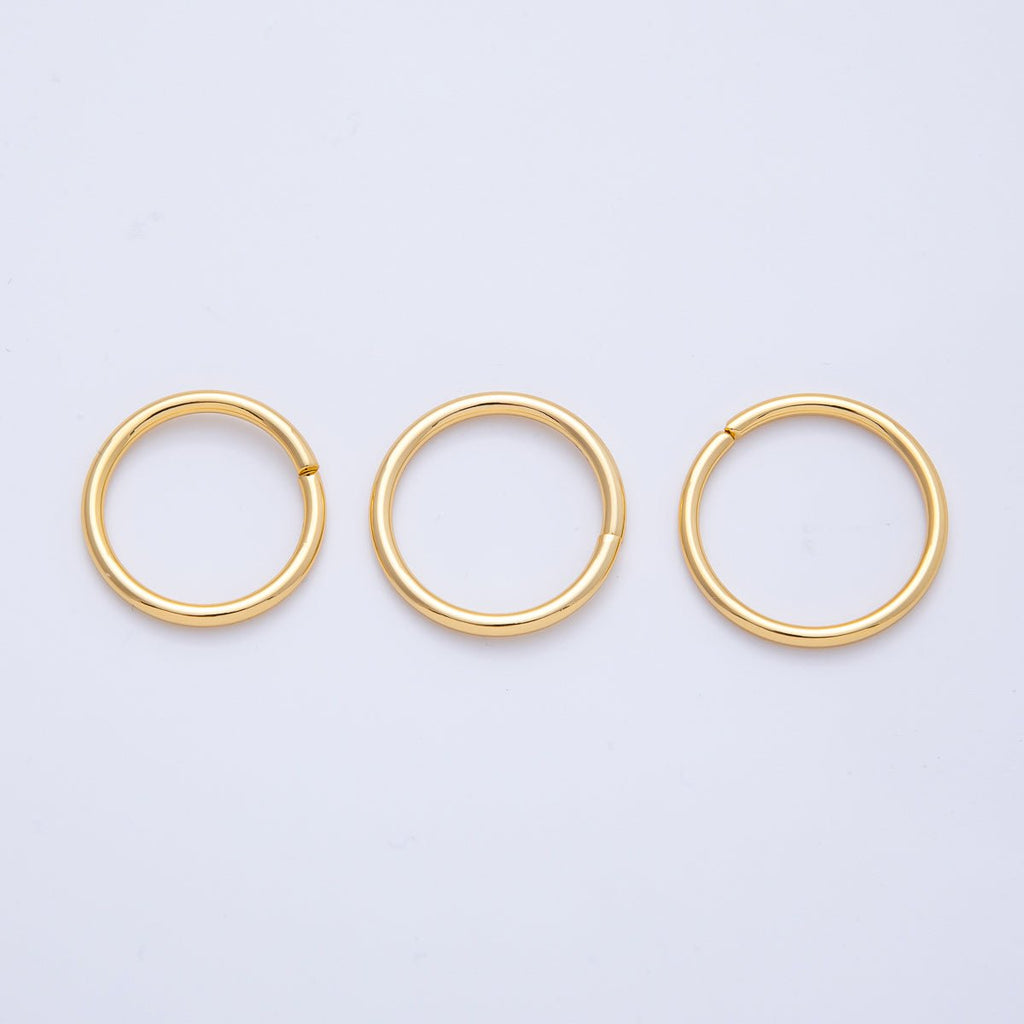 18K Gold Filled 22mm, 23mm, 24mm Open Round Jump Ring Finding | Z1606 - Z1608