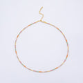 18K Gold Filled 2.5mm Multicolor CZ Tennis Chain 18 Inch Necklace w. Extender | WA-04196