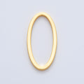 18K Gold Filled 28mm Minimalist Oval Link Finding | Z1604