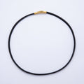18K Gold Filled 4mm Black, Brown, Red, Blue Fall Faux Leather Cord 19 Inch Necklace | WA-3853 ~ WA-3856