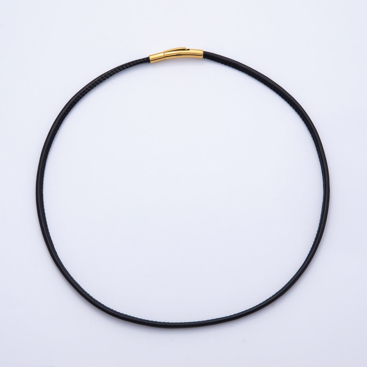 18K Gold Filled 4mm Black, Brown, Red, Blue Fall Faux Leather Cord 19 Inch Necklace | WA-3853 ~ WA-3856