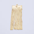 18K Gold Filled 50mm Snake Chain Tassel Finding Fringe Jewelry | Z1645